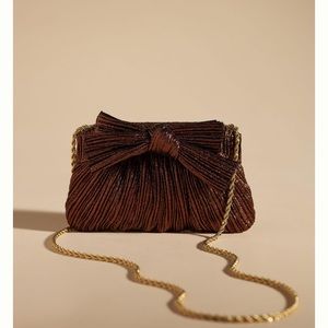 Loeffler Randall Rochelle Mini Mocha bow clutch